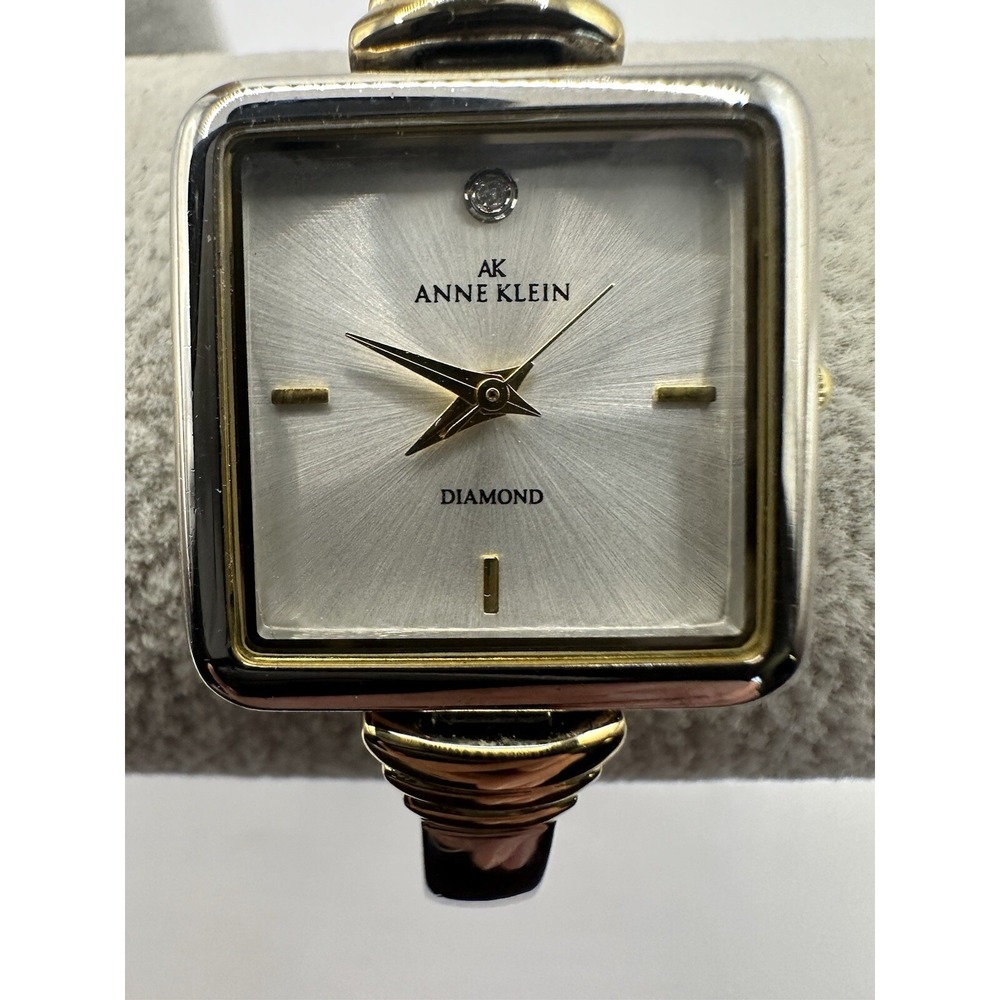 Anne‎ Klein Diamond Womens Watch 10/8007 VJ21 New Battery 24MM 6.5" Y